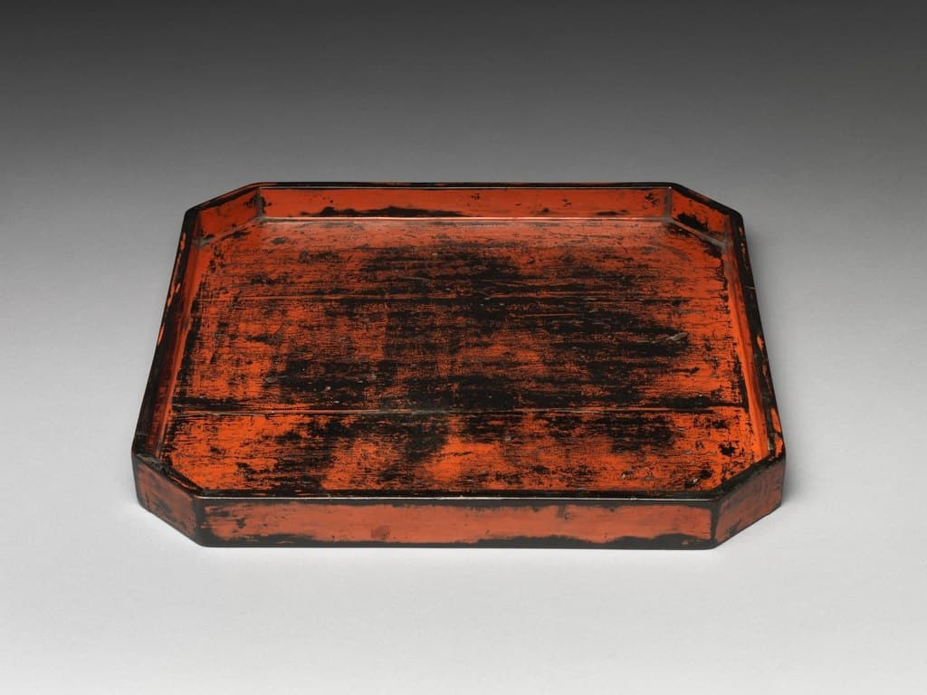 Worn Lacquer Serving Tray