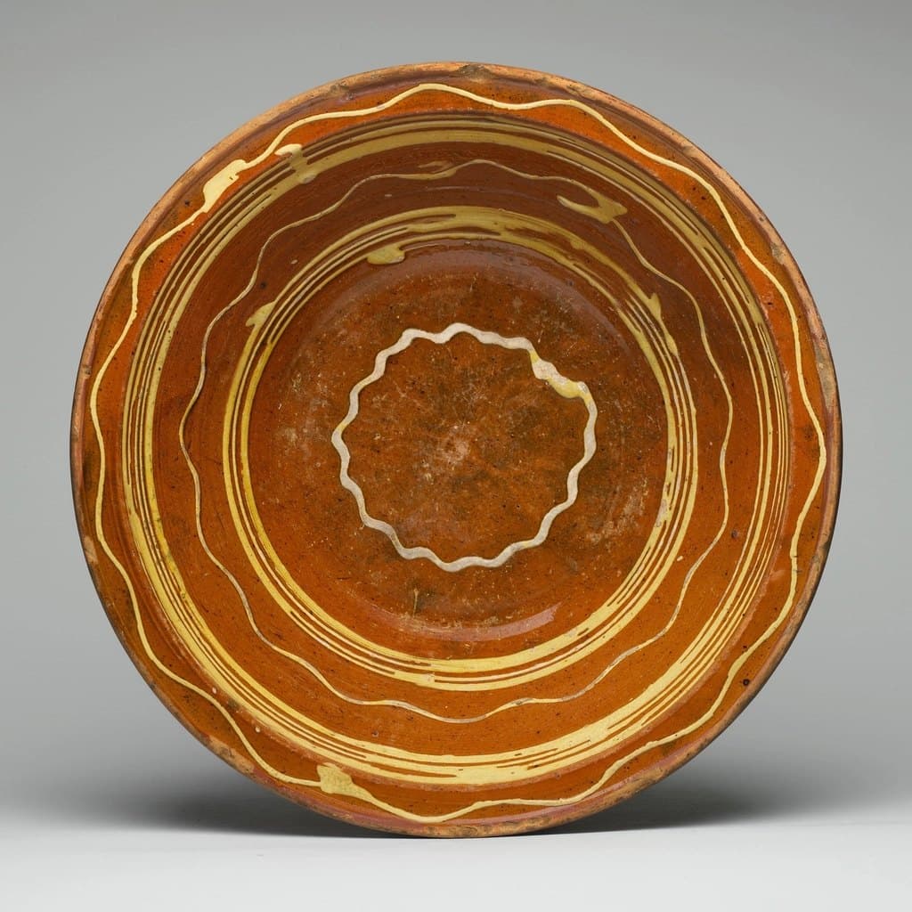 Amber Slip Dinner Bowl